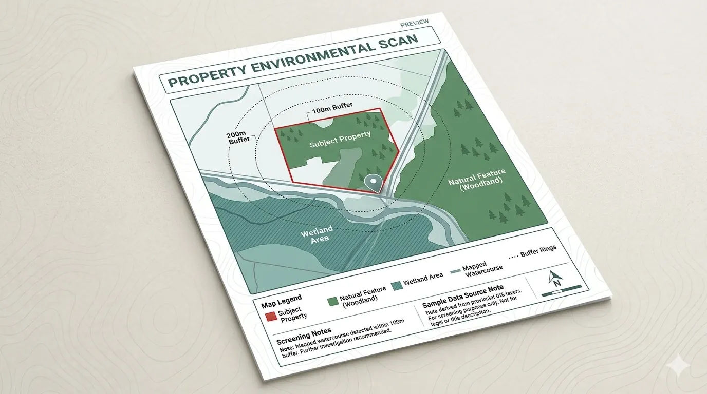 Sample property environmental scan